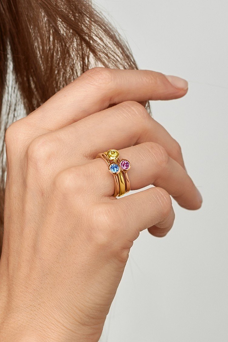 Bouton Solitaire Ring Yellow Sapphire Jewellery By Tamara Comolli